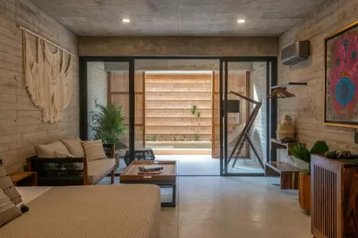 Zona de estar de Jiloo Punta Zicatela Adults Only (1)