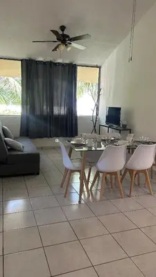 Una televisión o centro de entretenimiento en Terrazas Huatulco