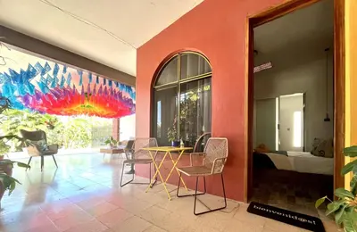 Zona de estar de Casa MachiKouss - Loft acogedor e independiente
