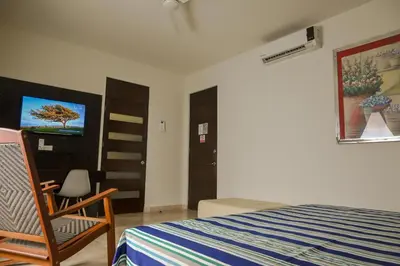Una televisión o centro de entretenimiento en Posada Doña Angela
