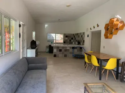 Zona de estar de Casa fraccionamiento colonos Ticuman