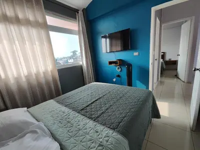 Cama o camas de una habitación en La colina