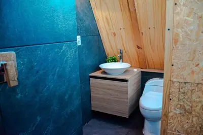 Un baño de Cabaña privada en Oaxaca