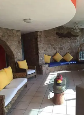 Zona de estar de Casa Mandarina