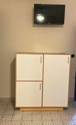 Una televisión o centro de entretenimiento en Habitación en el centro de Xalapa