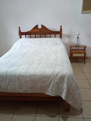 Cama o camas de una habitación en Casa Santo Domingo