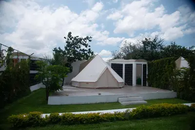 Jardín al aire libre en Glamping Majagua