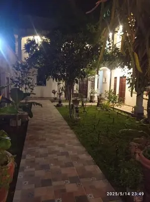 Jardín al aire libre en Quinta Cañada León