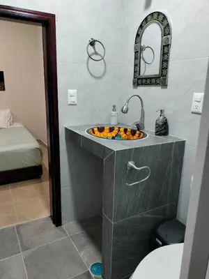 Cama o camas de una habitación en Quinta Cañada León