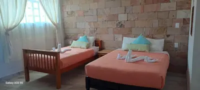 Cama o camas de una habitación en Quinta Cañada León