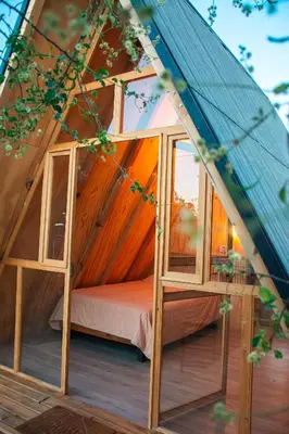 Cama o camas de una habitación en Private cabin in Oaxaca