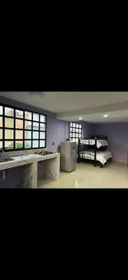 Cama o camas de una habitación en Cómodo depto cerca del AICM