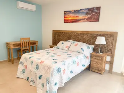 Cama o camas de una habitación en Apartamento Fina Dream Lagoon