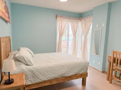 Cama o camas de una habitación en Apartamento Fina Dream Lagoon