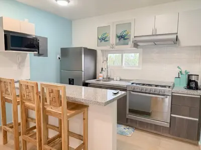 Una cocina o zona de cocina en Apartamento Fina Dream Lagoon