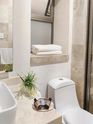 Un baño de Rancho La Joya