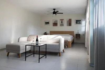 Cama o camas de una habitación en Casa Sta Inés