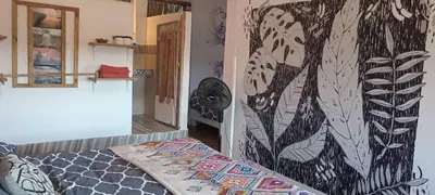 Cama o camas de una habitación en Casa Mazunteña