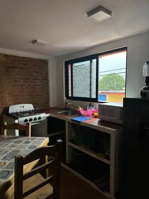 Una cocina o zona de cocina en Beatiful aparment in the magical town of Orizaba 3