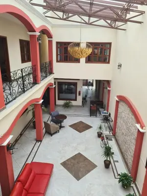 Zona de estar de Hotel Las Violetas