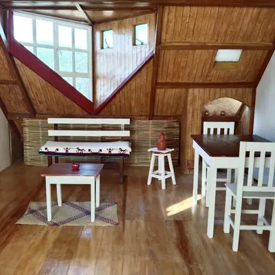 Plano de Habitación doble con baño y vista a la montaña