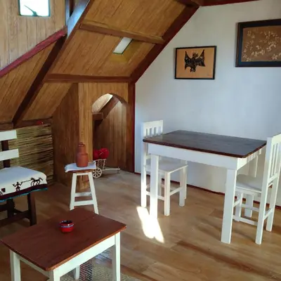 Mesa de billar en Habitación doble con baño y vista a la montaña