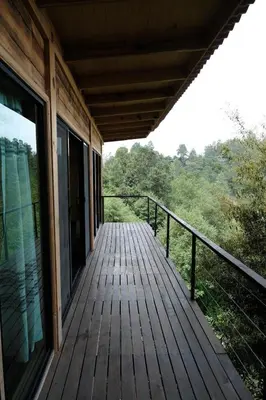 Un balcón o terraza de Cabaña Casa de Roberto