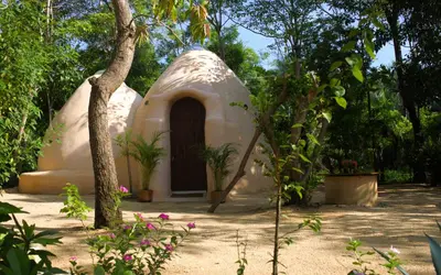 Jardín al aire libre en Domo Hermoso Glamping