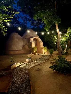 Jardín al aire libre en Domo Hermoso Glamping