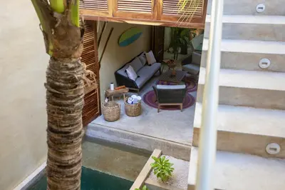 Plano de Casa Palmeras 2, Oasis House in Punta Zicatela