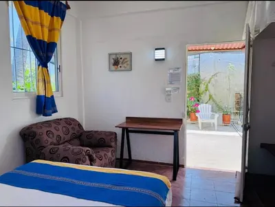 Cama o camas de una habitación en Casa Icaco
