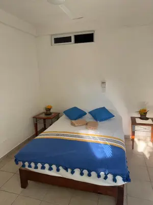 Cama o camas de una habitación en Casa Icaco