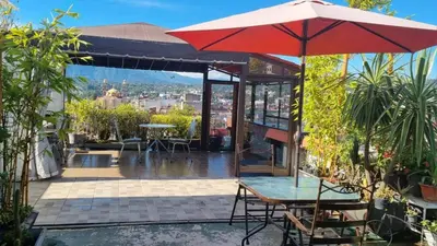 Jardín al aire libre en Hotel El Eden 2 pers 14