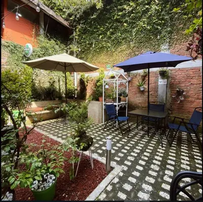 Jardín al aire libre en The best view of the river apartments garden