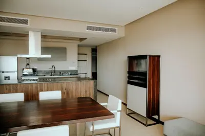 Una cocina o zona de cocina en 3 Bedrooms with huge Terrace in La Isla Acapulco