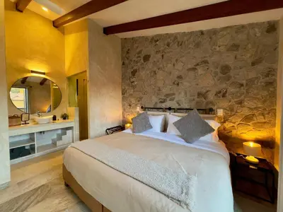 Cama o camas de una habitación en Arena en ValQuirico