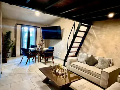 Zona de estar de Casa Lanh en ValQuirico