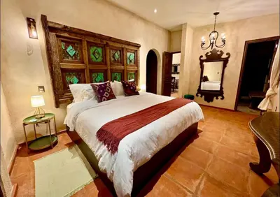 Cama o camas de una habitación en Don Roque en ValQuirico