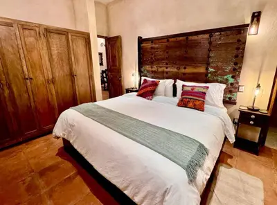 Cama o camas de una habitación en Don Roque en ValQuirico