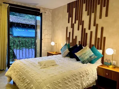 Cama o camas de una habitación en Mueganos 2 en ValQuirico
