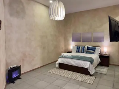 Cama o camas de una habitación en Mueganos 4 en ValQuirico