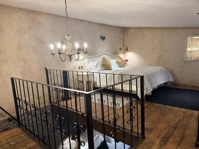 Cama o camas de una habitación en Loft Rafael en ValQuirico