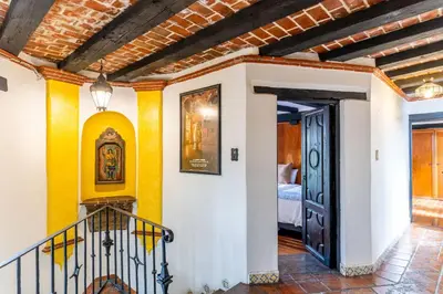 Cama o camas de una habitación en Villa Colonial Centro de Coyoacán