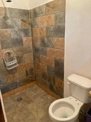 Un baño de Cabaña Mangos