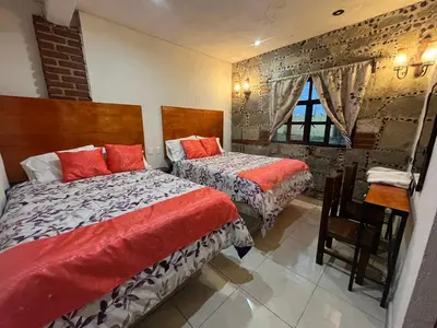 Cama o camas de una habitación en Sendero de San Francisco