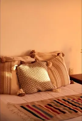 Cama o camas de una habitación en Hotel del Pueblo