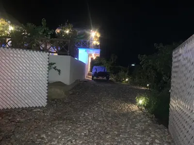 Jardín al aire libre en Villa Agualimpia