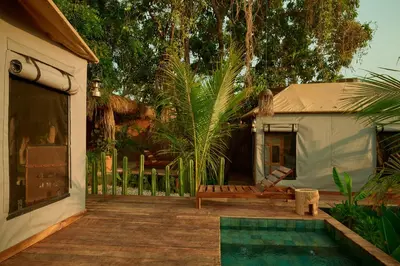 Piscina en o cerca de Punta Mozambique - Glamping de lujo con AC