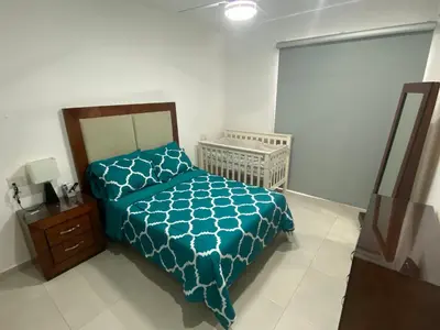 Cama o camas de una habitación en Casa en Riviera Veracruzana