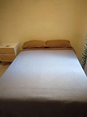 Cama o camas de una habitación en Departamento E-5 metro Copilco UNAM Coyoacan